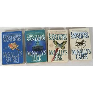 Lawrence Sanders McNally Series 4 Book Lot Mystery Thrillers‎